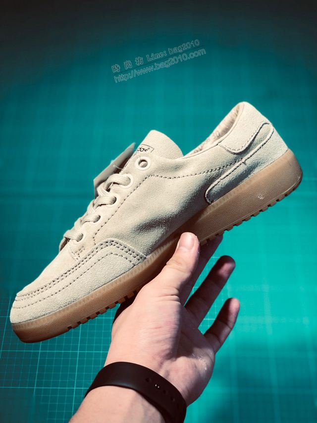 Adidas鞋 B41825 頭層皮 2019新款 阿迪達斯復古聯名款 Adidas低幫鞋 男女同款  hdx13314